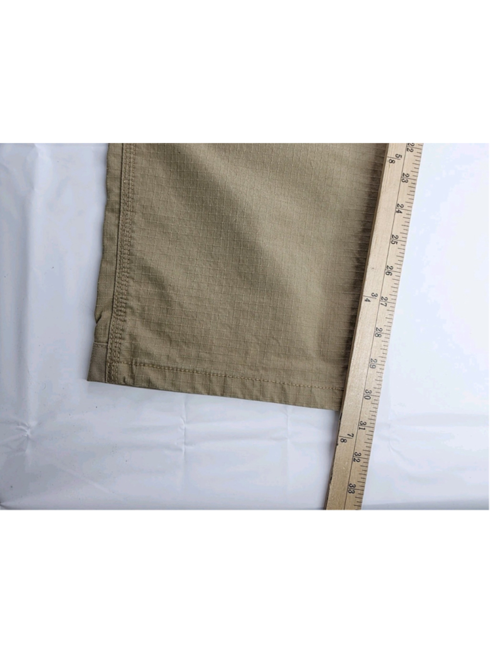 Ridgecut Toughwear Pants Brown Double Knee Canvas Ripstop Workwear Mens 40/32 - Picture 7 of 8
